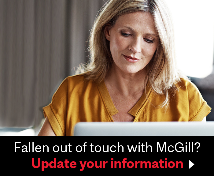 McGill update your contact information banner